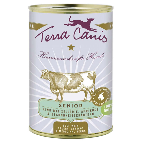 Terra Canis Senior Rind mit Sellerie, Aprikose & Gesundheitskräutern 400 g - 12 Stück