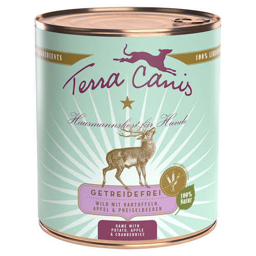 Terra Canis Wild mit Kartoffeln, Apfel und Preiselbeeren / getreidefrei 800 g - 6 Stück