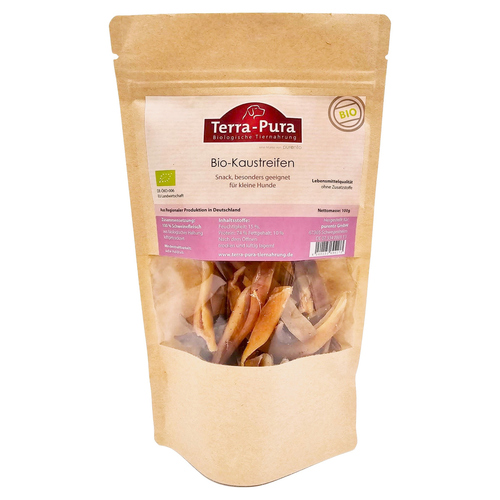Terra-Pura Hundesnack Bio-Kaustreifen 100 g