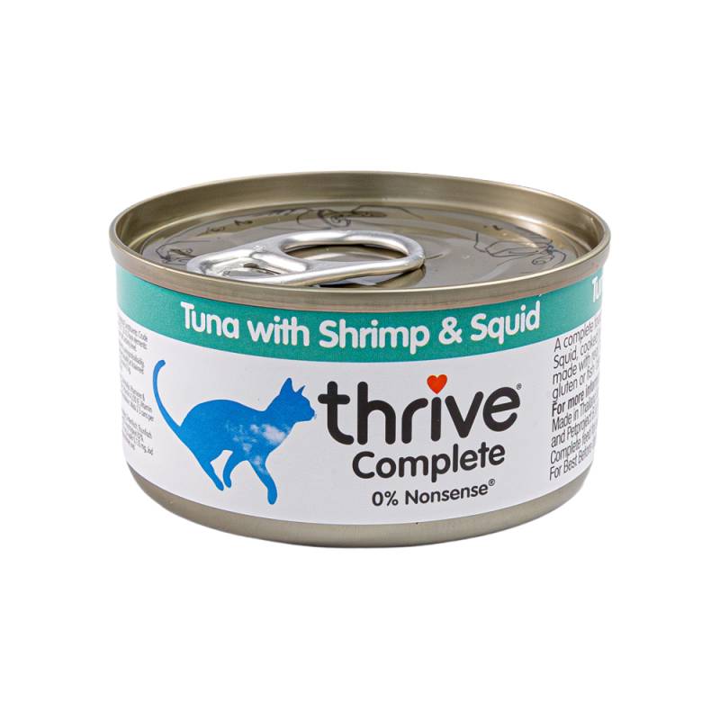 Thrive Complete Katzenfutter - Tuna with Shrimp & Squid - 12 x 75 g von Thrive