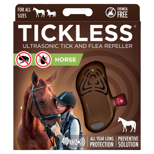 TickLess HORSE braun - Ultraschallgerät gegen Zecken für Pferde