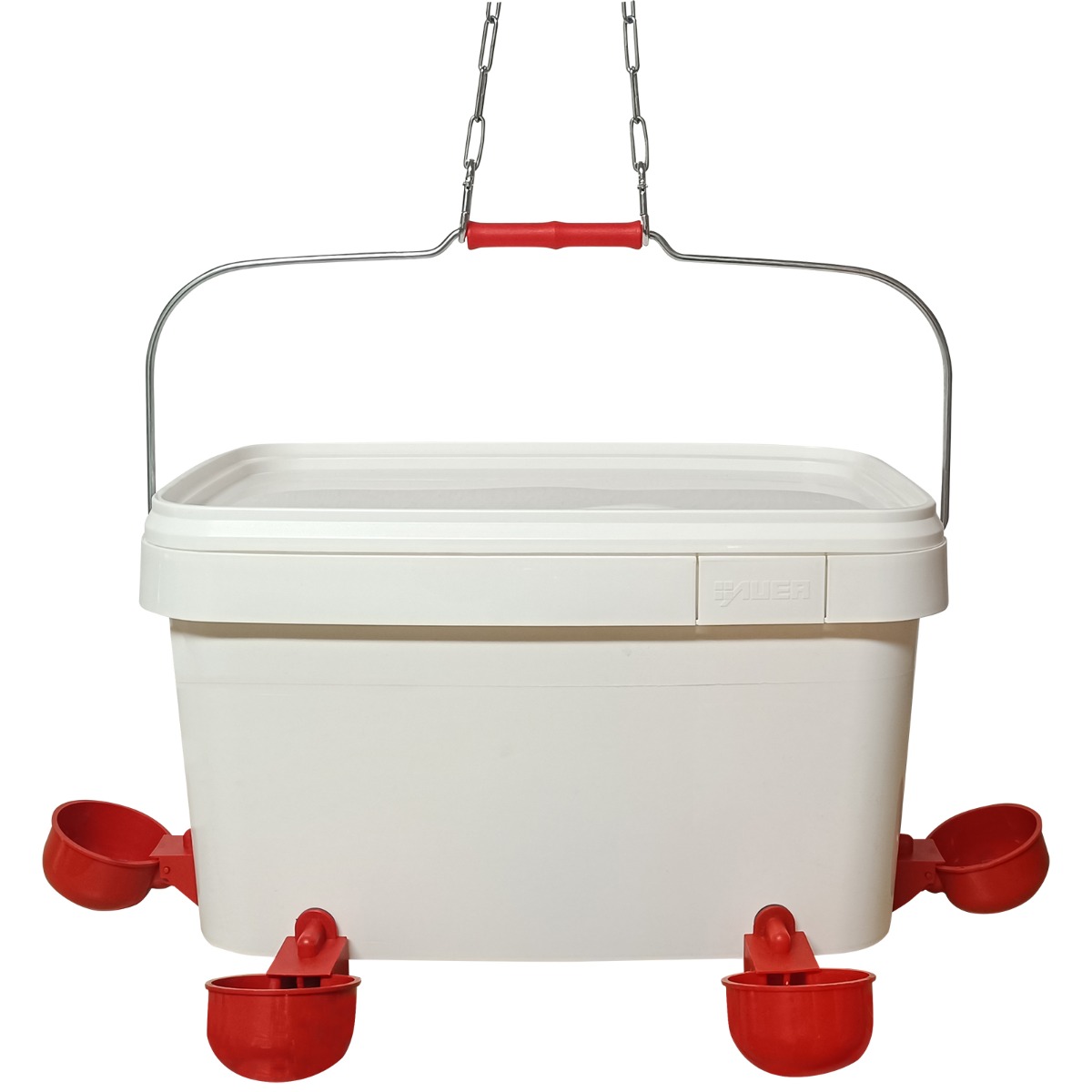Tränkeeimer Geflügel / Hühnertränke mit Tränkebecken - 12 Liter - Kunststoff