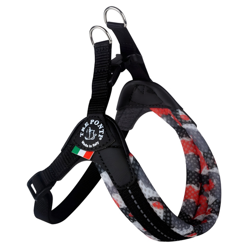 Tre Ponti RR200 Easy Fit Soft Mesh Camouflage mit verstellbarem Bauchgurt und Click-Verschluss camou-rot Tre Ponti RR200 Easy Fit Soft Mesh Camouflage mit verstellbarem Bauchgurt und Click-Verschluss camou-rot