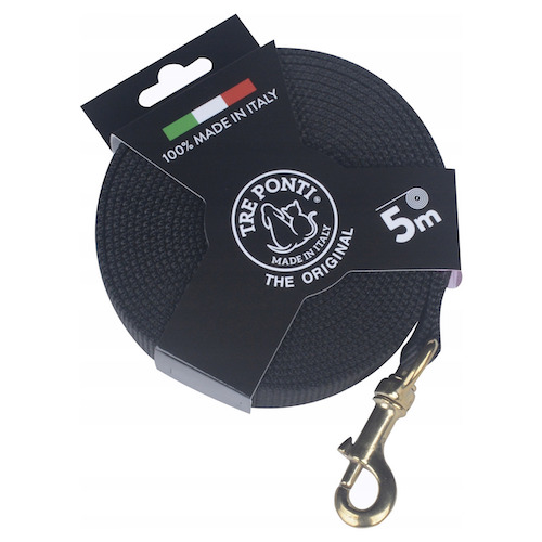 Tre Ponti Serie 500 Trainingsleine Long Run schwarz