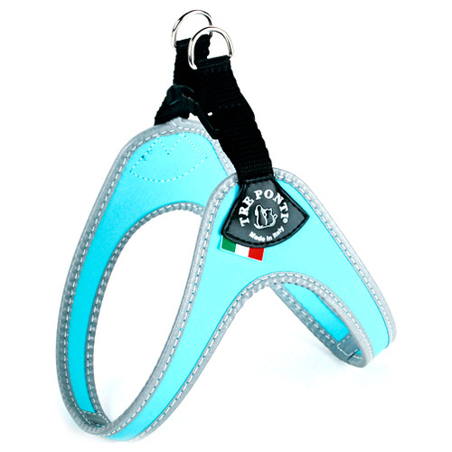 Tre Ponti TP200 Easy Fit Classic mit Click-Verschluss und reflektierendem Rand hellblau