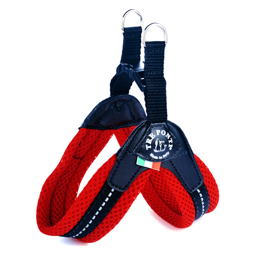 Tre Ponti TP220 Easy Fit Soft Mesh mit Click-Verschluss rot, Größe: 3½