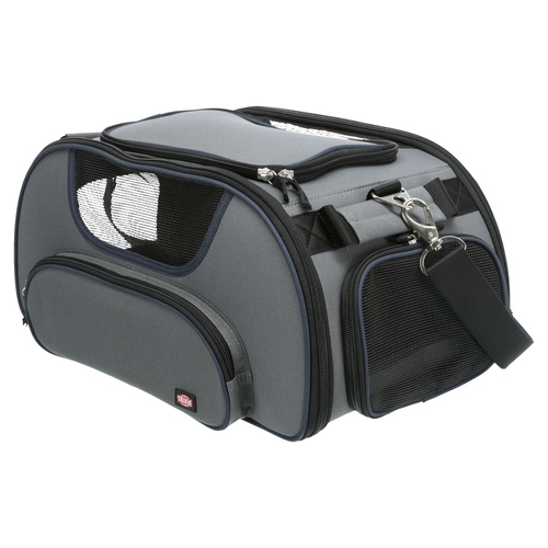 Trixie Airline Tasche Wings grau/blau für Hunde