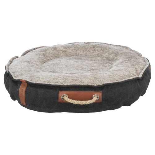 Trixie BE NORDIC Bett Föhr rund, schwarz/sand für Katzen, Durchmesser: 60 cm