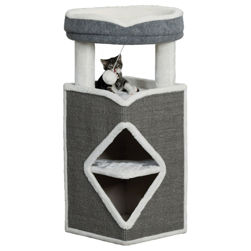 Trixie Cat Tower Arma grau/weiß/grau