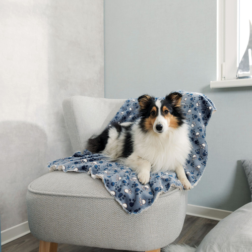 Trixie Decke Tammy blau/beige, Maße: 150 x 100 cm