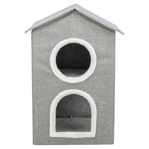 Trixie Höhle Nora hellgrau für Hunde, Maße: 47 x 67 x 47 cm