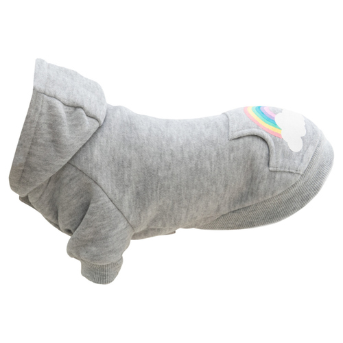 Trixie Hoodie Rainbow Falls hellgrau, Größe: XXS