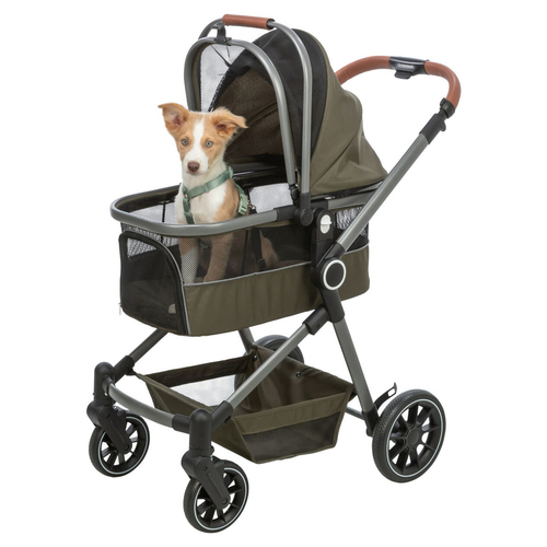 Trixie Hunde Buggy olivgrün, Maße: 56 x 101 x 100 cm
