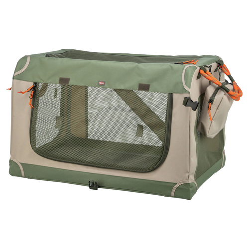 Trixie Hundebox Comfy olivgrün/beige, Maße: M