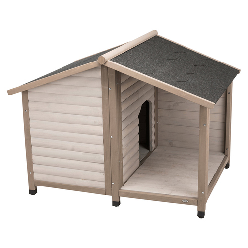 Trixie Hundehütte Lodge grau, Größe: M-L / Maße: 130 x 100 x 105 cm