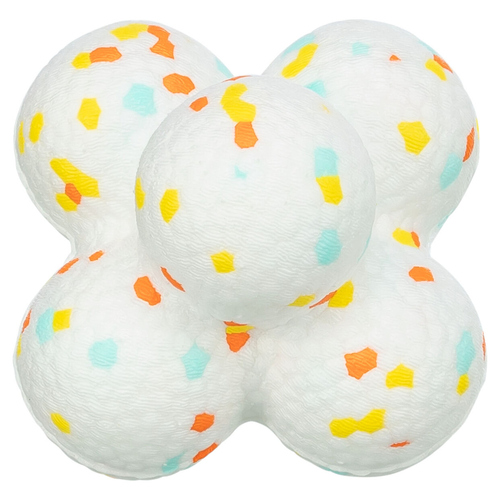 Trixie Hundespielzeug Light & Strong Bouncy Ball weiß/bunt, Maße: ø 7,5 cm