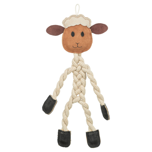 Trixie Hundespielzeug Tau-Schaf aus Leder braun Trixie Hundespielzeug Tau-Schaf aus Leder braun