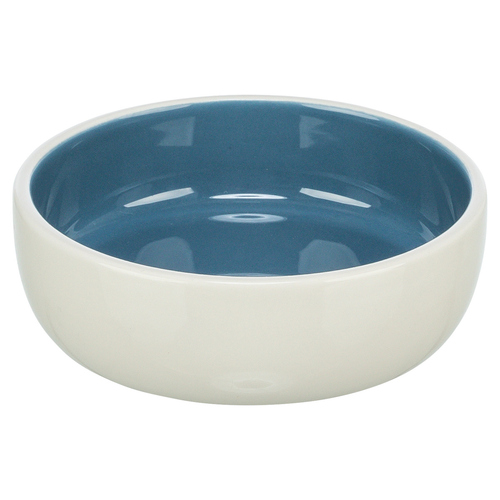 Trixie Katzen Keramiknapf creme/blau