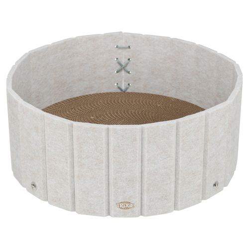 Trixie Katzen Kratzbett mit Filzrand, Maße: ø 38 x 16 cm