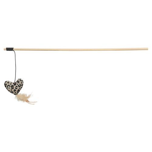 Trixie Katzen-Spielangel Herz im Leopard-Design