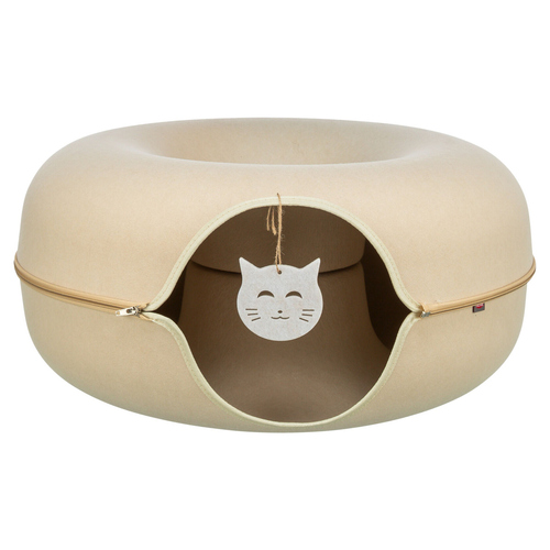 Trixie Katzen-Spieldonut beige