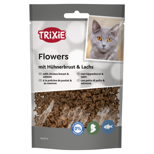Trixie Katzensnack Flowers mit Hühnerbrust & Lachs 50 g