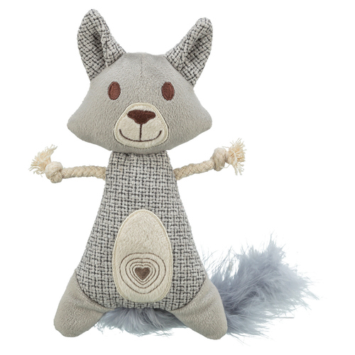 Trixie Katzenspielzeug Waschbär XXL aus Stoff/Plüsch mit Catnip