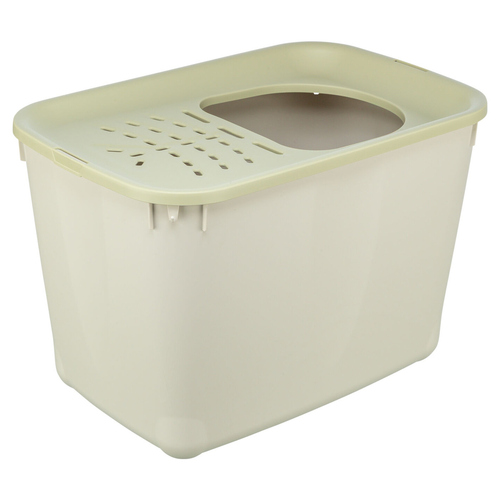 Trixie Katzentoilette Hop-In grau/grün, Maße: 38 x 39 x 58 cm Trixie Katzentoilette Hop-In grau/grün, Maße: 38 x 39 x 58 cm