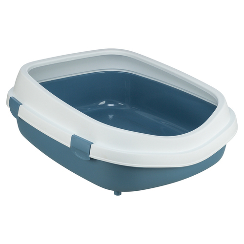 Trixie Katzentoilette Primo XXL blau/weiß