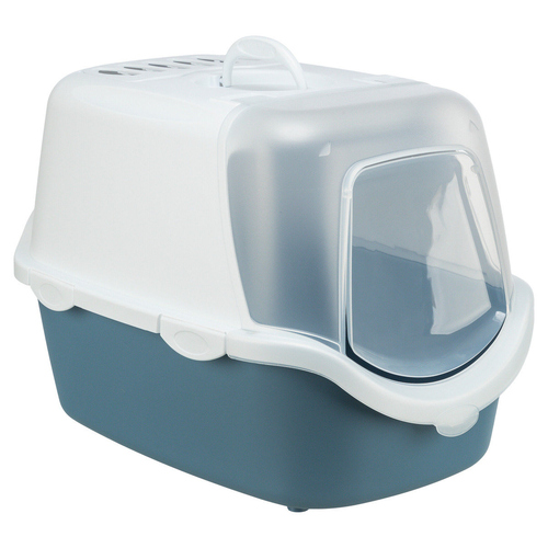 Trixie Katzentoilette Vico Open Top blau/weiß