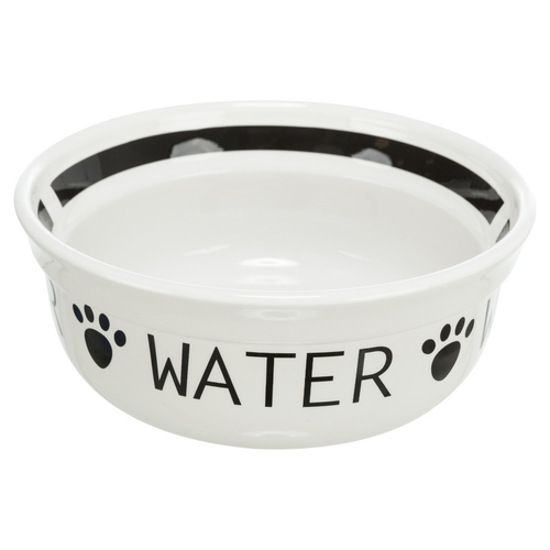 Trixie Keramiknapf "Water" weiß/schwarz
