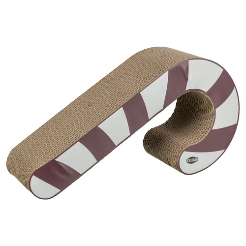 Trixie X-Mas Kratzpappe Zuckerstange, Maße: 42 x 13 x 21,5 cm