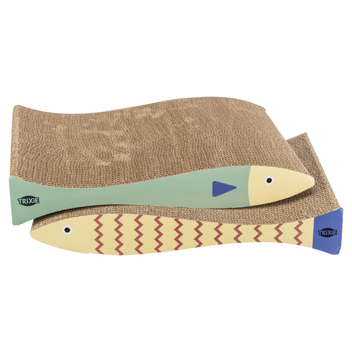 Trixie Kratzpappe in FIschform mint/creme - 2er Pack