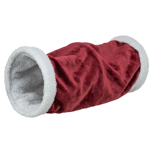 Trixie Kuscheltunnel rot/weiß für Kleintiere, Maße: ø 20 x 50 cm Trixie Kuscheltunnel rot/weiß für Kleintiere, Maße: ø 20 x 50 cm