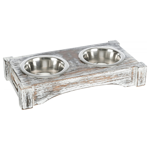 Trixie Napf-Set weiß, Maße: 30 x 5 x 16 cm / ø 10 cm Trixie Napf-Set weiß, Maße: 30 x 5 x 16 cm / ø 10 cm