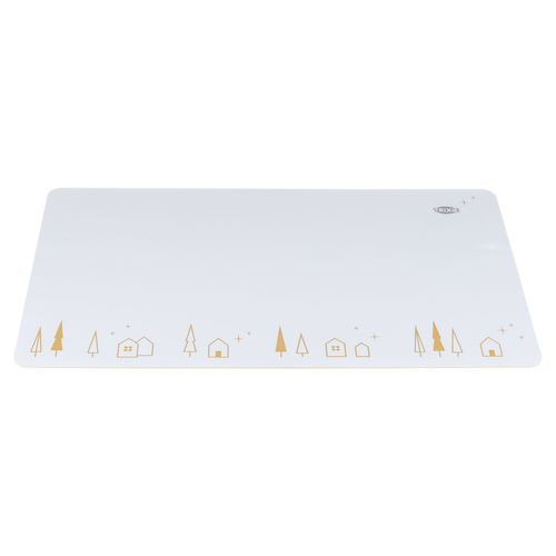 Trixie Napfunterlage Xmas beige für Hunde, Maße: 44 x 28 cm