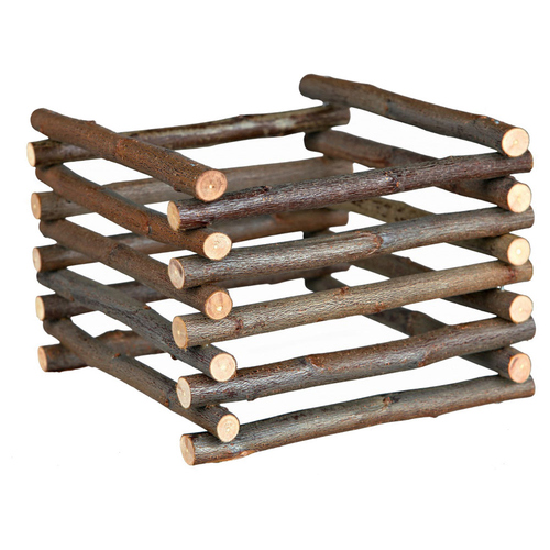 Trixie Natural Living Standheuraufe, Naturholz, Maße: 15 x 11 x 15 cm