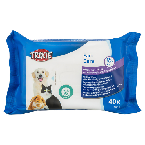 Trixie Ohrenpflege-Tücher für Hunde - 40 Stück