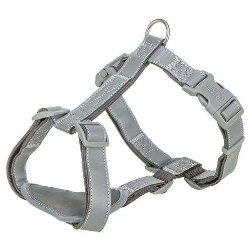 Trixie Premium Reflect H-Geschirr grafit, Größe: S-M