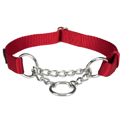 Trixie Premium Zug-Stopp-Halsband rot, Größe: M-L