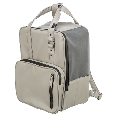 Trixie Rucksack CityStyle hellgrau für Hunde