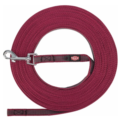 Trixie Schleppleine, gummiert sangria, Größe: S-M