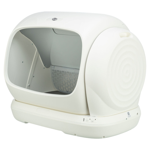 Trixie Selbstreinigende Katzentoilette XL Kunststoff weiß, Maße: 63 x 51 cm