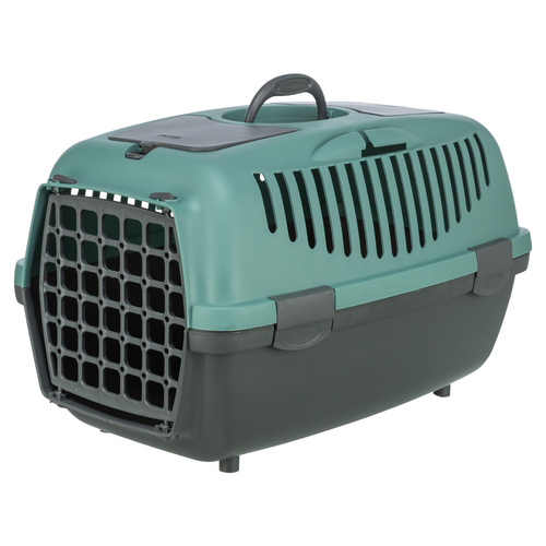 Trixie Transportbox Capri 2 dunkelgrau/petrol, Maße: XS-S: 37 x 34 x 55 cm