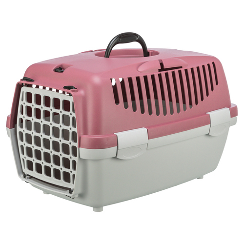 Trixie Transportbox Capri hellgrau/altrosa für Katzen