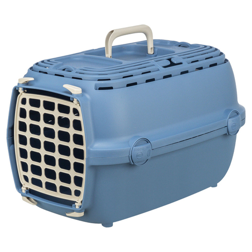 Trixie Transportbox Relax 1 blau für Katzen, Größe: XS