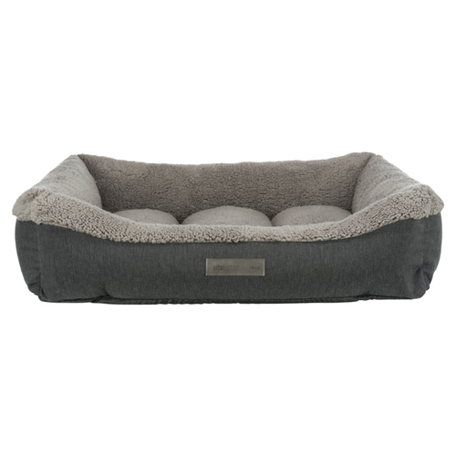 Trixie Vital Bett Bendson dunkelgrau/hellgrau für Hunde, Maße: 110 x 85 cm
