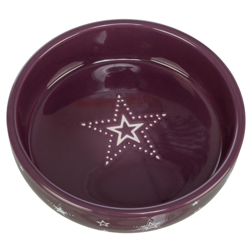 Trixie X-Mas Keramiknapf dunkelgrün für Katzen, Fassungsvermögen: 400 ml