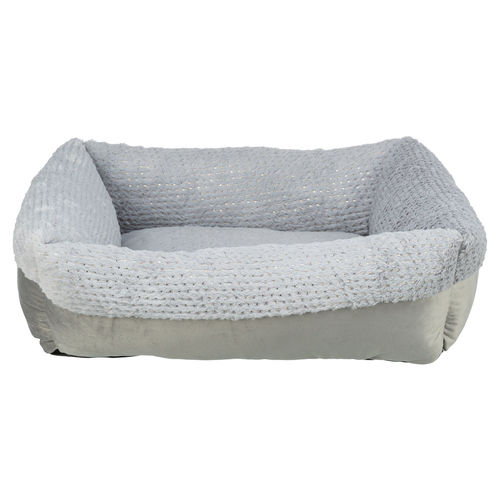 Trixie Xmas Bett Livia Soft grau für Katzen, Maße: 80 x 60 cm