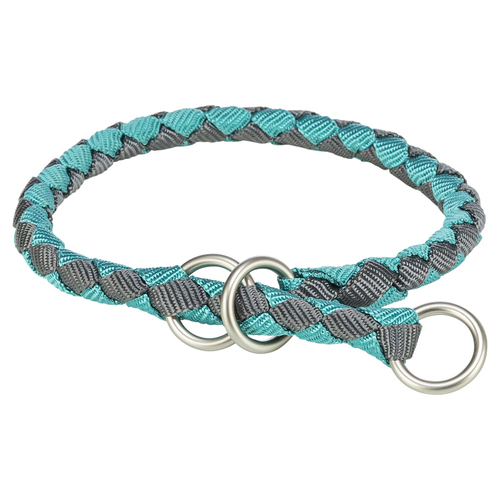 Trixie Zug-Stopp-Halsband Cavo aqua/grafit, Größe: L-XL